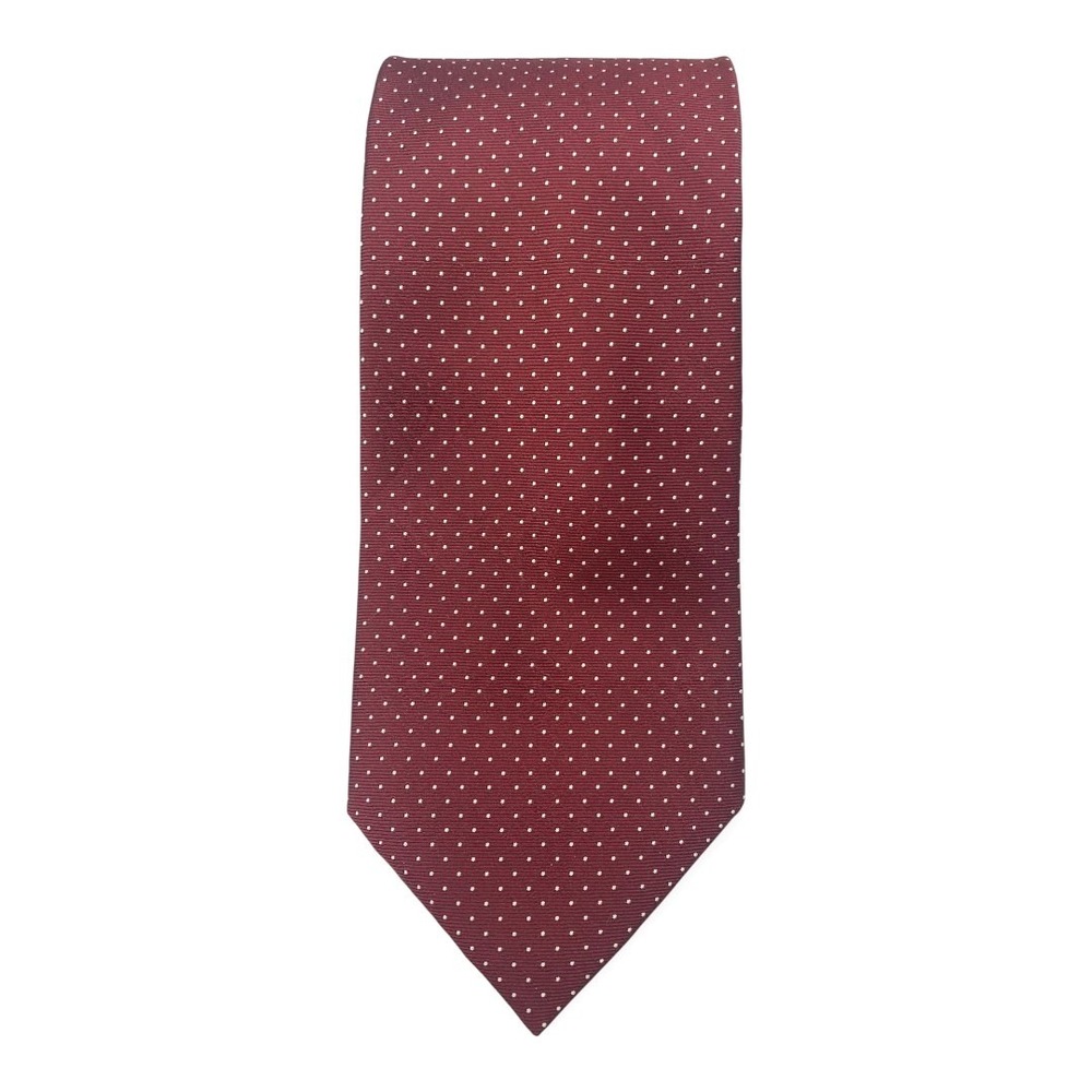 Jos. A. Bank Executive Collection Burgundy‎ Polka Dot Silk Men's Necktie